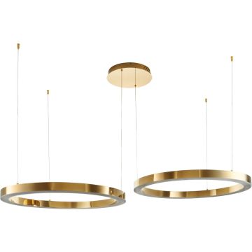 Step Into Design CIRCLE 2in1 DN924-60+80 gold Závěsná lampa 2x72W/LED 3000K 5760lm IP20