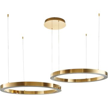 Step Into Design CIRCLE 2in1 DN924-80+80 gold Závěsná lampa 2x80W/LED 3000K 6400lm IP20