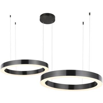 Step Into Design CIRCLE 2in1 ST-8848-40+60 black Závěsná lampa 2x53W/LED 3000K 5035lm IP20