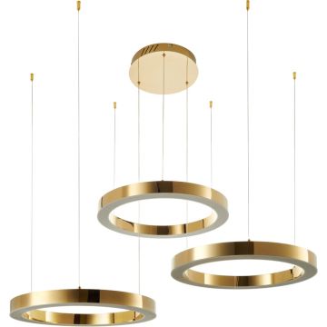 Step Into Design CIRCLE 3in1 DN924-60+60+60 gold Závěsná lampa 3x80W/LED 3000K 9000lm IP20