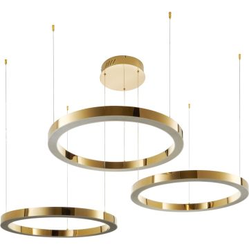 Step Into Design CIRCLE 3in1 DN924-80+80+80 gold Závěsná lampa 3x112W/LED 3000K 10640lm IP20