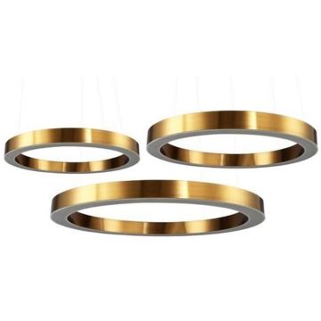 Step Into Design CIRCLE 3in1 ST-8848-40+60+80 brass Závěsná lampa 3x93W/LED 3000K 8835lm IP20