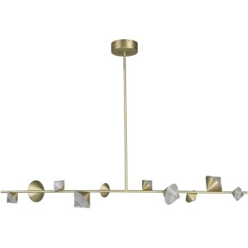 Step Into Design CONE ST-10307-130 gold Stropní lampa 3x33W/LED 3000K 2640lm IP20