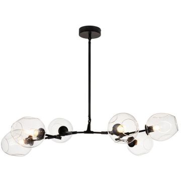 Step Into Design MODERN ORCHID ST-1232-6 black transparent Stropní lampa 6x60W/E27 IP20