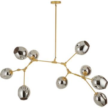 Step Into Design MODERN ORCHID ST-1232-9 gold smoky Stropní lampa 9x60W/E27 IP20