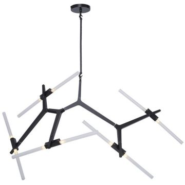 Step Into Design STICKS ST-1001-10 black Stropní lampa 10x20W/G9 IP20