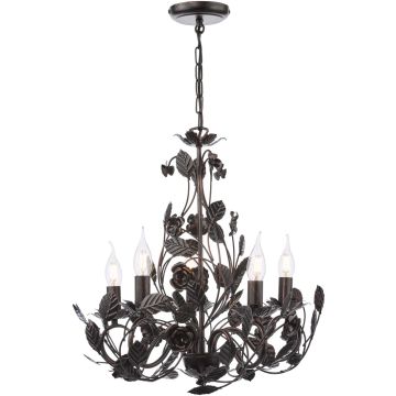 Dar Lighting Priscilla PRI0554 Závěsná lampa 5x40w/e14