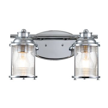 Quintiesse ASHLAND BAY QN-ASHLANDBAY2-PC-BATH Nástěnná lampa 2x60W/E27 IP44