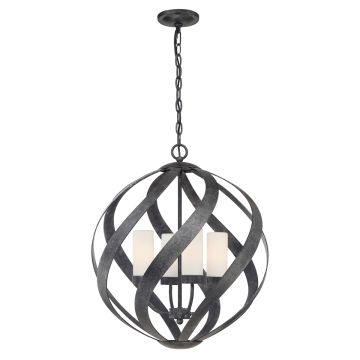 Quintiesse BLACKSMITH QN-BLACKSMITH-4P-OBK Závěsná lampa 4x40W/E14 IP44