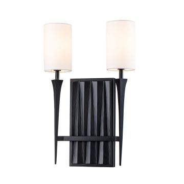 Quintiesse Crest QN-CREST-2WB-BLK Nástěnná lampa 2x40W/E14 IP20