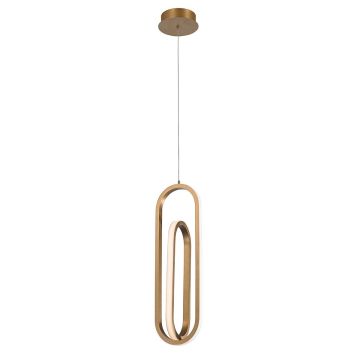 Quintiesse Demark QN-DEMARK-1P-BG Závěsná lampa 1x28W/LED 3000K 1000lm IP20