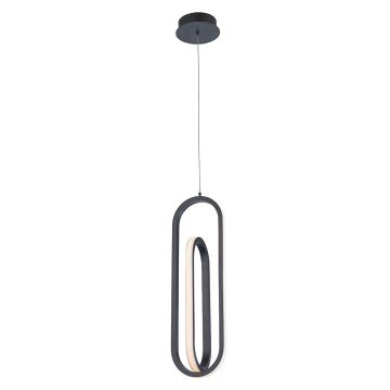 Quintiesse Demark QN-DEMARK-1P-BK Závěsná lampa 1x28W/LED 3000K 1000lm IP20