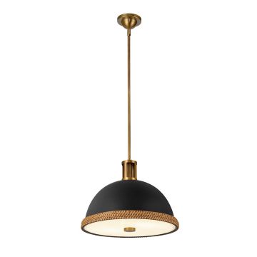 Quintiesse Doral QN-DORAL-P-M-BK Závěsná lampa 2x60W/E27 IP20