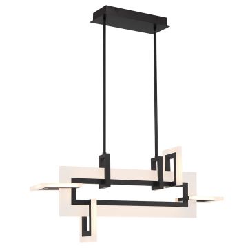 Quintiesse Inizio QN-INIZIO-LP-S-BK Stropní lampa 1x46W/LED 3000K 2086lm IP20