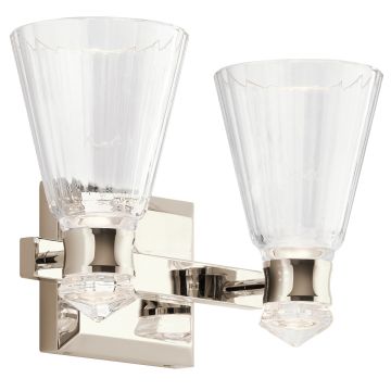 Quintiesse KAYVA QN-KAYVA2-PN Nástěnná lampa 1x12W/LED 3000k 1250LM IP44
