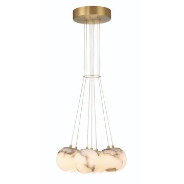 Quintiesse Kepler QN-KEPLER-7P-BG Závěsná lampa 7x7W/LED 3000K 3544lm IP20