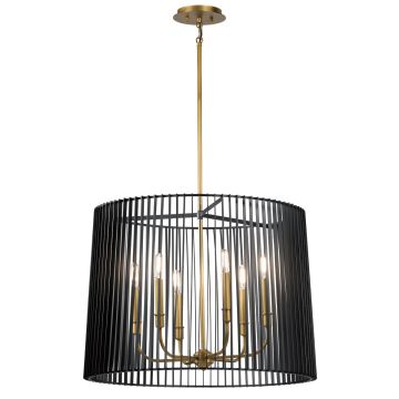 Quintiesse LINARA QN-LINARA-6P-BK Lustr 6x60W/E14