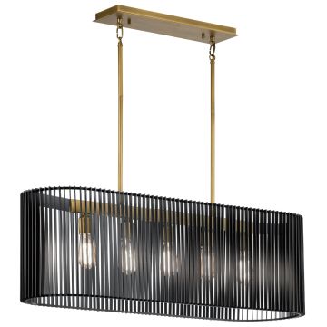 Quintiesse LINARA QN-LINARA-ISLE-BK Závěsná lampa 5x60W/E27