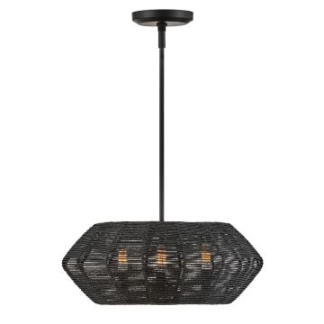 Quintiesse Luca QN-LUCA-P-S-BK-BK Závěsná lampa 3x40W/E14 IP20
