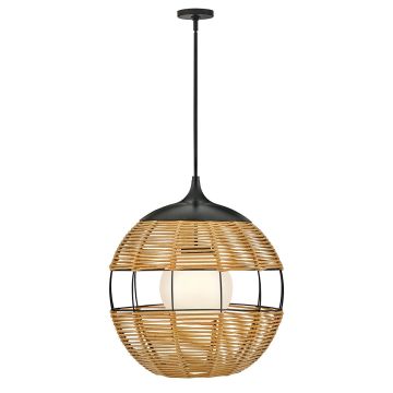 Quintiesse Maddox QN-MADDOX-P-M-BK-CAM Závěsná lampa 1x60W/E27 IP44