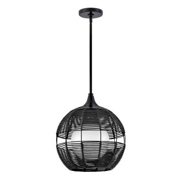Quintiesse Maddox QN-MADDOX-P-S-BK-BK Závěsná lampa 1x60W/E27 IP44