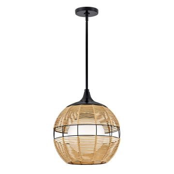 Quintiesse Maddox QN-MADDOX-P-S-BK-CAM Závěsná lampa 1x60W/E27 IP44