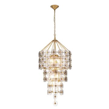 Quintiesse Meridian QN-MERIDIAN-9P-DG Závěsná lampa 9x40W/E14 IP20