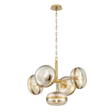 Quintiesse Nottingham QN-NOTTINGHAM-5P-AB Závěsná lampa 5x40W/E27 IP20
