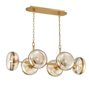 Quintiesse Nottingham QN-NOTTINGHAM-6LP-AB Závěsná lampa 6x40W/E27 IP20