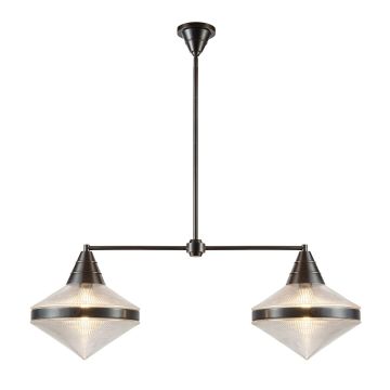 Quintiesse Willard QN-WILLARD-LP2-UBZ-PG Stropní lampa 2x60W/E27 IP20
