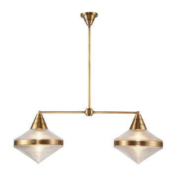 Quintiesse Willard QN-WILLARD-LP2-VBS-PG Stropní lampa 2x60W/E27 IP20