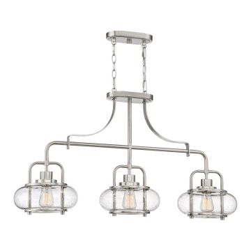 Elstead Lighting QUOIZLE QZ-TRILOGY-ISLE-BN Lustr 3x60W/E27