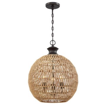 Quoizel Casablanca QZ-CASABLANCA-3P-PBZ Závěsná lampa 3x60W/E27 IP20