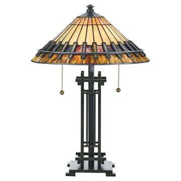 Quoizel CHASTAIN QZ-CHASTAIN-TL Stolní lampa 2x60W/E27