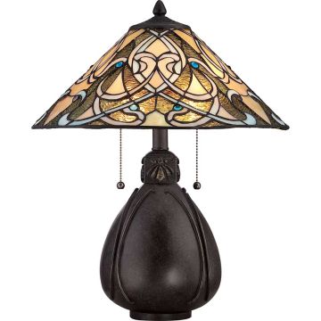 Quoizel INDIA QZ-INDIA-TL Stolní lampa 2x75W/E27