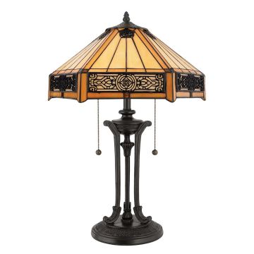 Quoizel INDUS QZ-INDUS-TL Stolní lampa 2x60W/E27