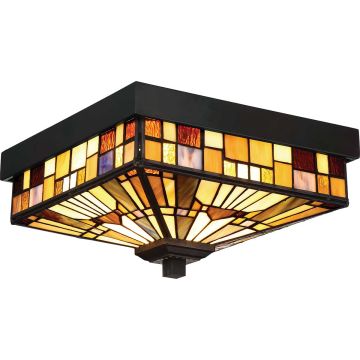 Quoizel INGLENOOK QZ-INGLENOOK-F Stropní lampa 2x60W/E27 IP44