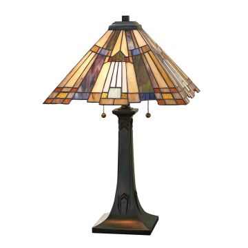 Quoizel INGLENOOK QZ-INGLENOOK-TL Stolní lampa 2x60W/E27