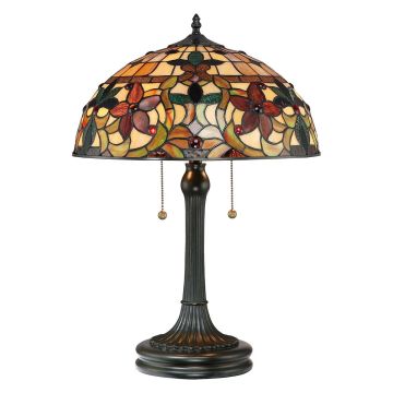 Quoizel KAMI QZ-KAMI-TL Stolní lampa 2x60W/E27