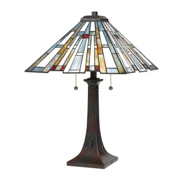 Quoizel Maybeck QZ-MAYBECK-TL Lampa stołowa 2x60W/E27