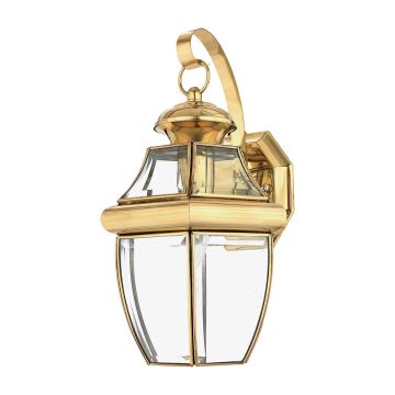 Quoizel NEWBURY QZ-NEWBURY2-M-PB Nástěnná lampa 1x150W/E27 IP44