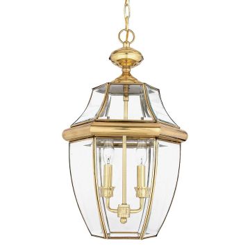 Quoizel NEWBURY QZ-NEWBURY8-L-PB Závěsná lampa 2x60W/E14 IP23