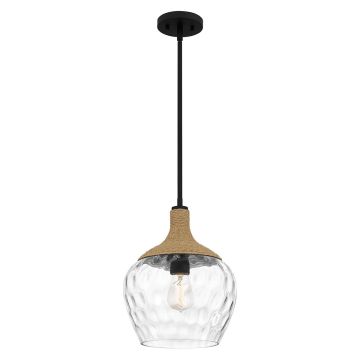 Quoizel Royer QZ-ROYER-1P-MBK Závěsná lampa 1x60W/E27 IP20