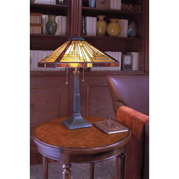 Quoizel STEPHEN QZ-STEPHEN-TL Stolní lampa 2x60W/E27