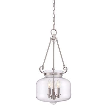Quoizel STEWART QZ-STEWART-BN Závěsná lampa 3x60W/E14