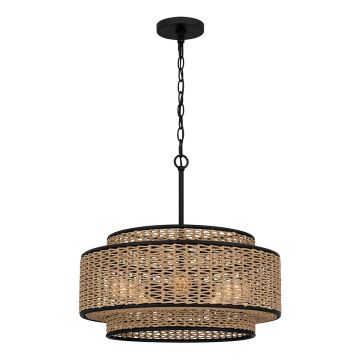 Quoizel Teton QZ-TETON-5P-MBK Závěsná lampa 5x60W/E27 IP20