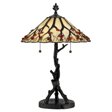 Quoizel Whispering QZ-WHISPERING-TL-VB Stolní lampa 2x60W/E27 IP20