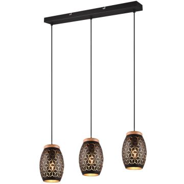 Trio BIDAR R31573080 Závěsná lampa 3x28w/e27 ip20