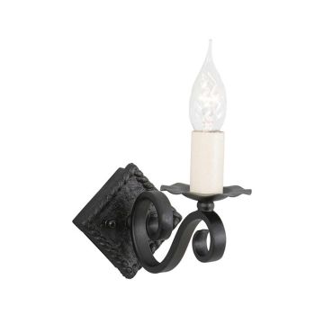 Elstead Lighting RECTORY RY1A-BLACK Nástěnná lampa 1x60W/E14