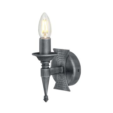 Elstead Lighting SAXON SAX1-BLK-SIL Nástěnná lampa 1x60W/E14
